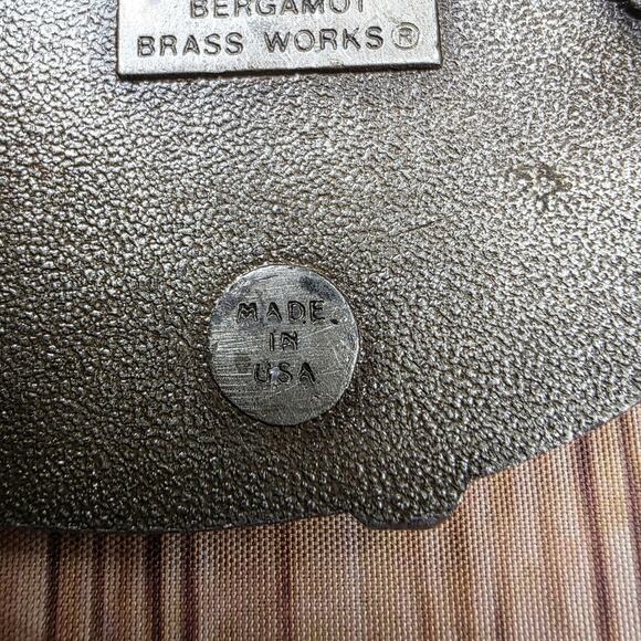 Vintage 1977 Bergamot Brass Works Bass Fish Belt Buckle Made In USA Fishing Gift - Picture 9 of 13